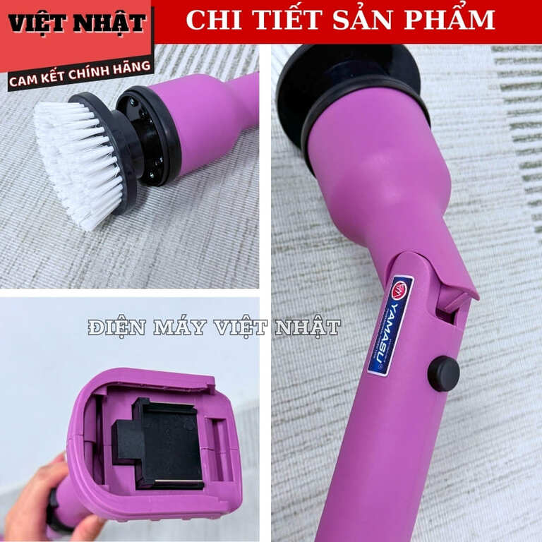 Máy chà sàn đa năng Yamasu MCS100, công suất 350w, tốc độ 1000v/p, 8 mặt chà đa năng có gấp gọn 6 12