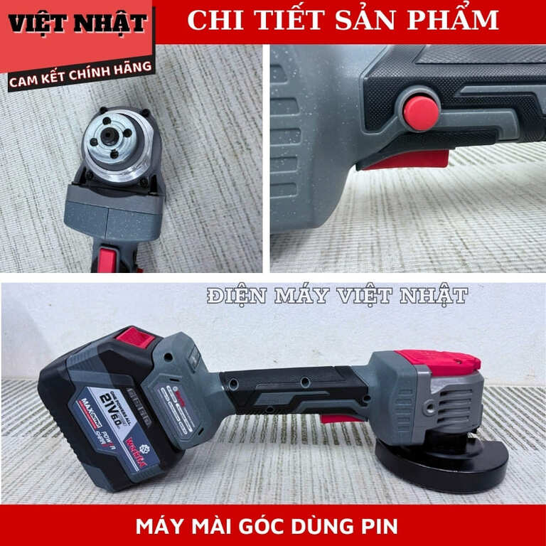 Máy Mài Workfix WF-AG11000G, Không Bánh Răng – 3 Tốc Độ – Chống lật cổ tay – Rơi tự ngắt, Tốc độ không tải: 11000 vòng/phút,Động cơ không thổi than . 6 15