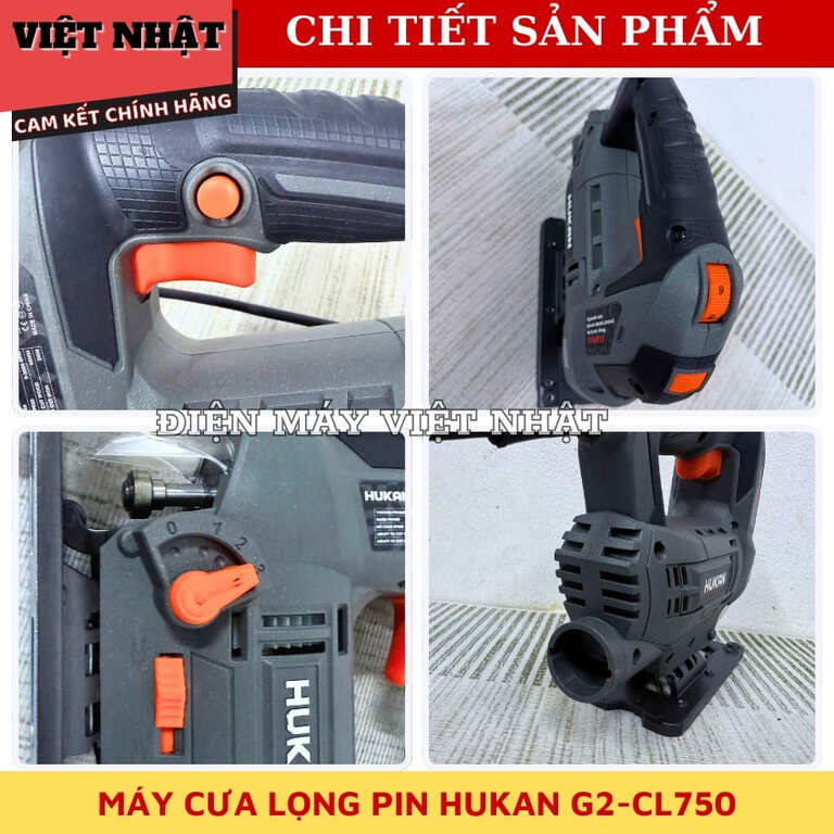 Máy cưa lọng Hukan G2-CL750, tốc độ tải 3000v/p, công suất 750w, cắt tối đa 65mm bảo hành 6 tháng 6 18