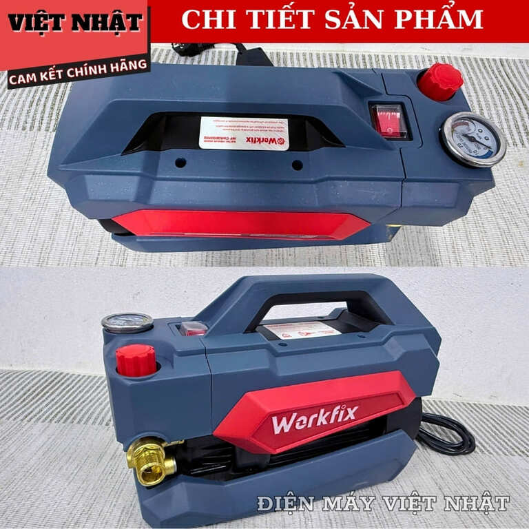 Máy rửa xe điện Workfix CWR300PRO công suất 3200w, áp lực 18bar, bảo hành 12 tháng, sử dụng motor lõi đồng 6 31