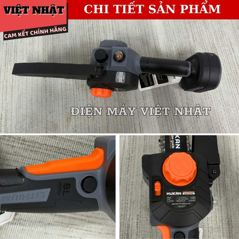 Máy cưa xích 6INCH Hukan G1-CX1006, bơm nhớt tự động bảo hành 6 tháng, tốc độ tải 4000v/p-Điện Máy Việt Nhật 7 11