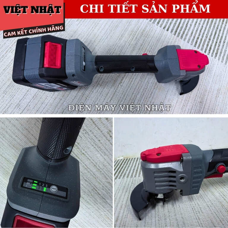 Máy Mài Workfix WF-AG11000G, Không Bánh Răng – 3 Tốc Độ – Chống lật cổ tay – Rơi tự ngắt, Tốc độ không tải: 11000 vòng/phút,Động cơ không thổi than . 7 15