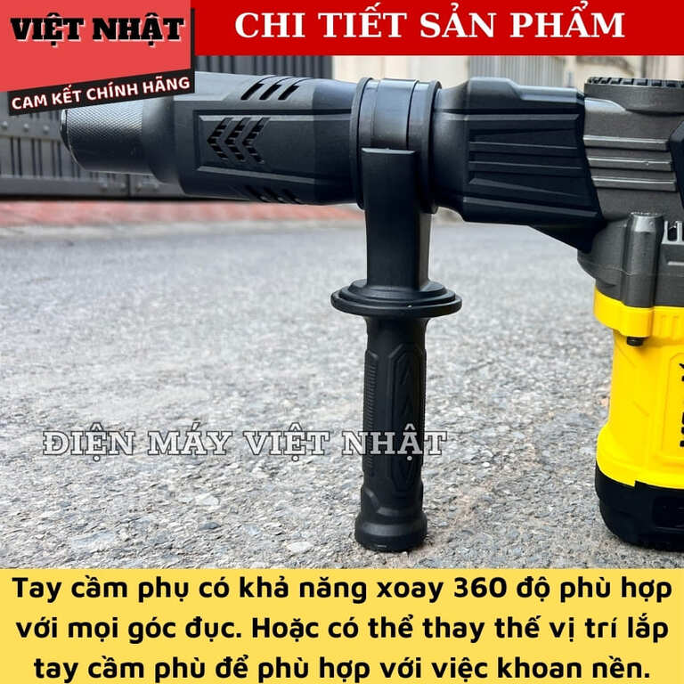 Máy đục bê tông CLAimex CL935, công suất 1300w, tốc độ tải 3600v/p, lực đập 40J, bảo hành 6 tháng 7 7