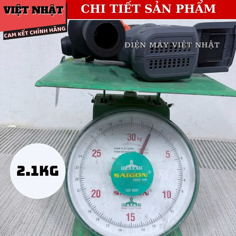 Khoan bê tông 3 chức năng Hukan G1-KBT2707, không chổi than, nòng búa 26mm, tốc độ tải 1500v/p, lực đập 2.3J 8 13