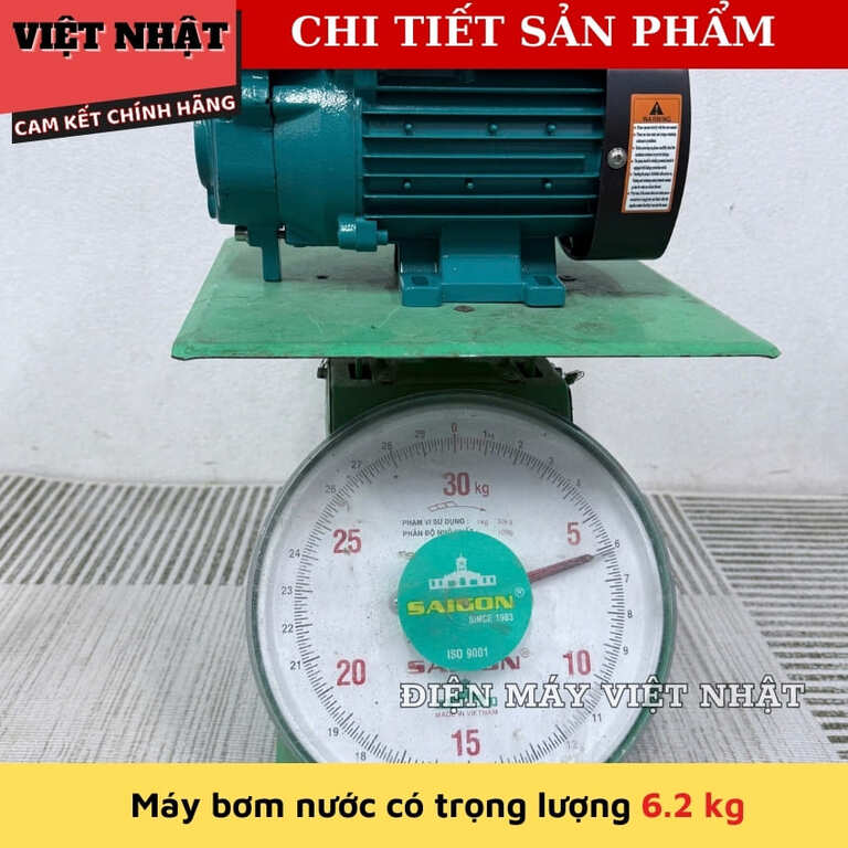 Máy bơm nước tăng áp Rymaru RY-250S đẩy cao 25m, bảo hành 12 tháng, lưu lượng 2m3/h, công suất 250w, hút sâu 9m 8 17
