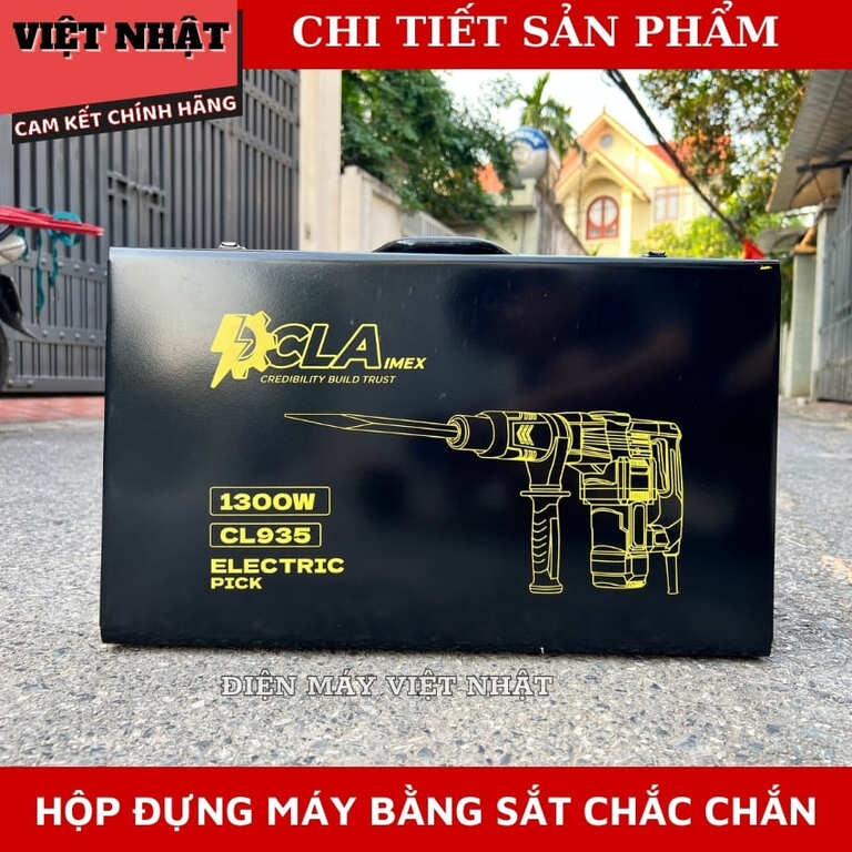 Máy đục bê tông CLAimex CL935, công suất 1300w, tốc độ tải 3600v/p, lực đập 40J, bảo hành 6 tháng 8 7