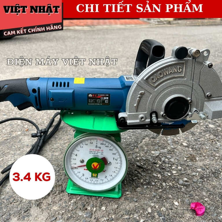 Máy cắt rãnh tường 1 lưỡi Caowang CW1336 bản nâng cấp có thể lắp lưỡi 156,Công suất: 1800W, Điện áp : 220V, Tốc độ vòng quay: 7500vòng/phút, lưỡi 156 cắt sâu: 50mm 8 8