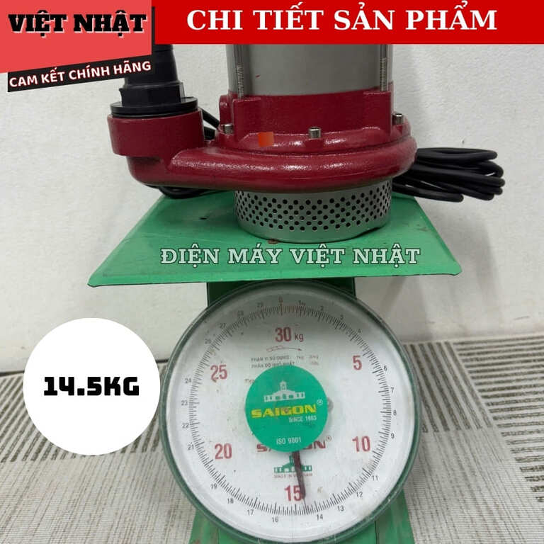 Máy bơm thả chìm nước thải cắt rác Yamasu YA-IN750, công suất 750w, cột áp 22m, lưu lượng 3 m3/h, tốc độ 2860rpm 8