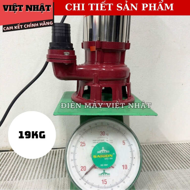 Máy bơm nước thả chìm nước thải cắt rác Yamasu YA-CR1100, công suất 1100w, đường kính 18mm 9 1