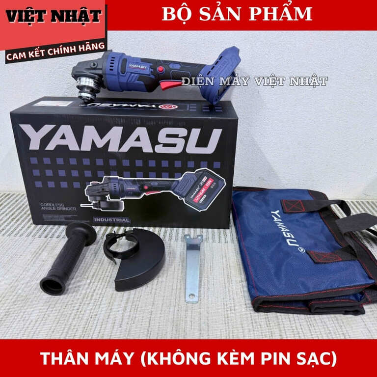 Máy mài góc Yamasu MMP10101G2 chống khởi động lại động cơ không chổi than, tốc độ tải 6000v/p, đường kính lưỡi 100mm 9 12