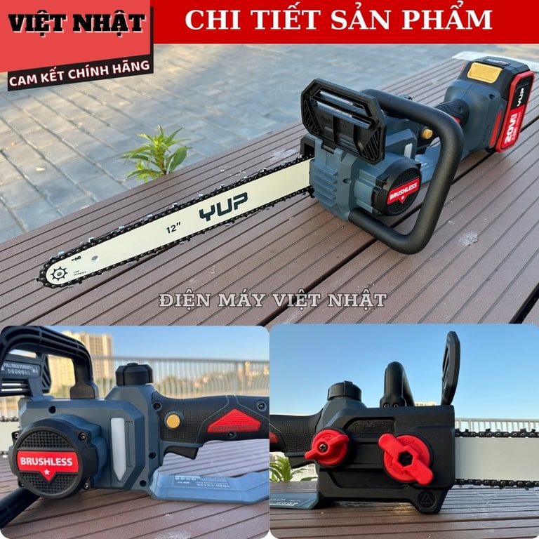 Máy Cưa Xích Chạy Pin YUP YP20 CS12A Máy Cưa Xích Chạy Pin YUP YP20 CS12A - Ảnh 6
