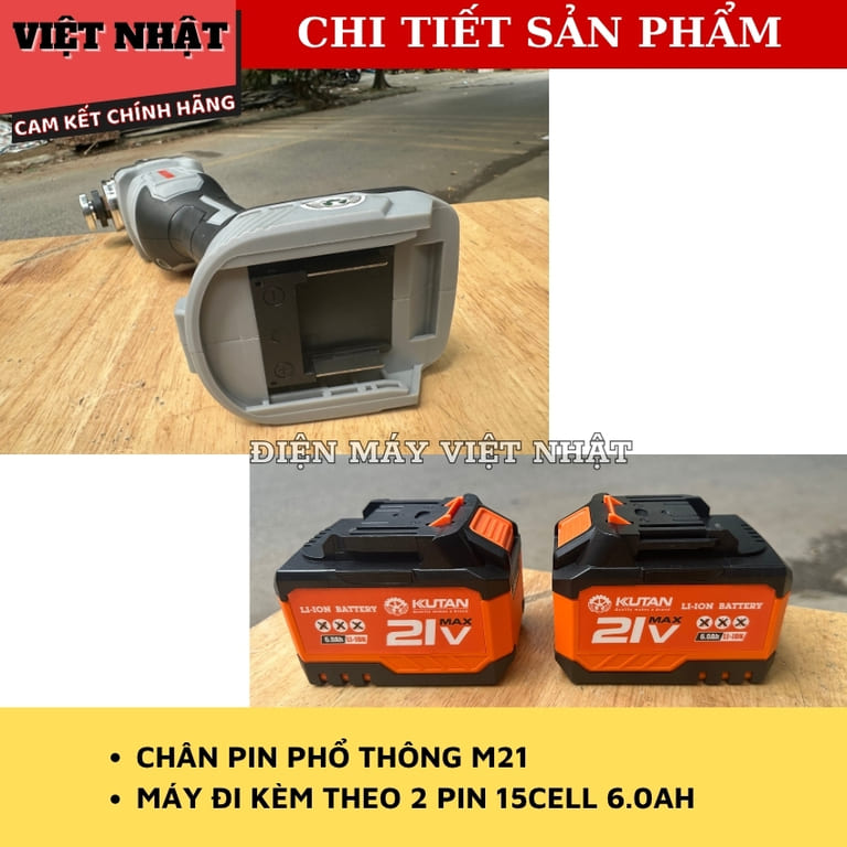 Máy mài dùng pin KUTAN KP-139 mai pin kutan 139 5
