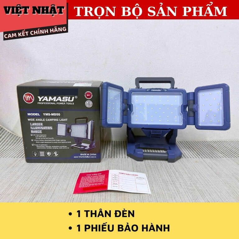 Thân đèn led Yamasu MD50 có chế độ xông tinh dầu đuổi muỗi, công suất 150w, bảo hành 6 tháng 3 16