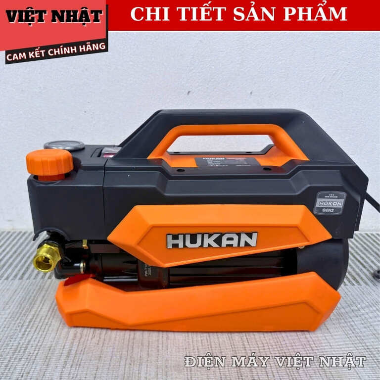 Máy rửa xe điện Hukan G2-R6LUX công suất 3000w, sửa dụng motor lõi đồng, áp lực 160 bar, lưu lượng 12 lít/ phút 6 10