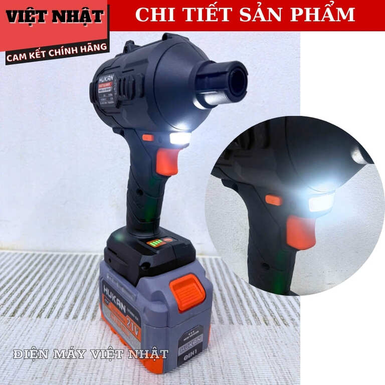 Máy thổi bụi Hukan G3-CDB501 lực hút 3.2N, tốc độ gió 210m/s, tốc độ tải 73.900v/p bảo hành 12 tháng 6 2