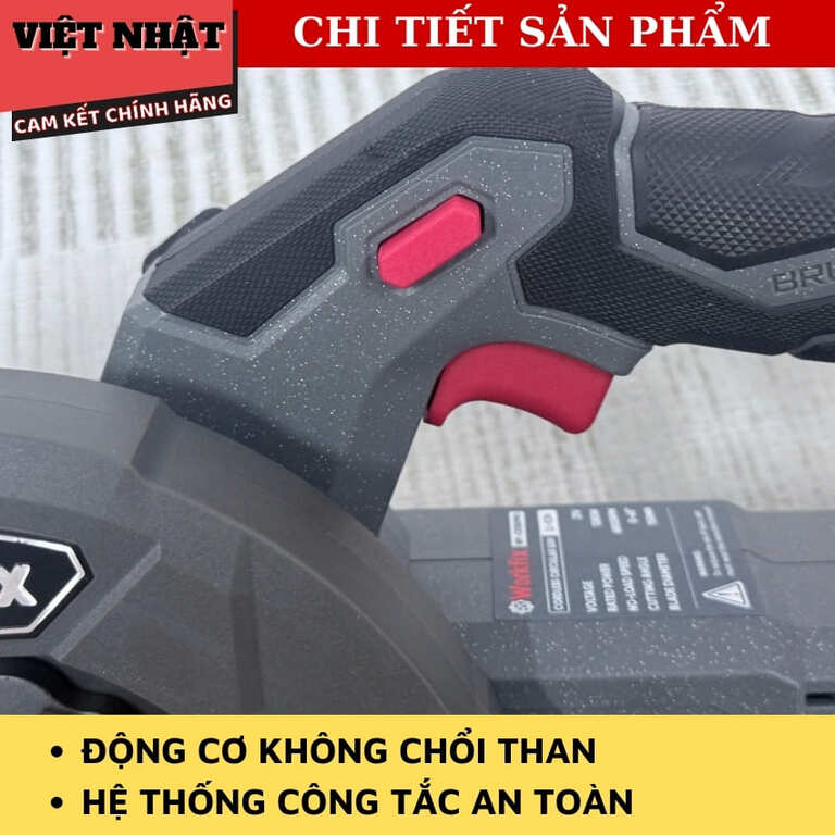 Máy cưa gỗ Workfix CS150PRO động cơ không chổi than, đường kính lưỡi 150mm, tốc độ tải 6800v/p 7 1