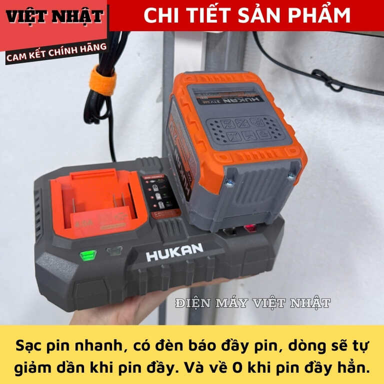 Bộ sạc đôi Hukan G3-HUK40X2 bảo hành 12 tháng, sạc nhanh 4.0A, có quạt tản nhiệt-Điện Máy Việt Nhật 7 5
