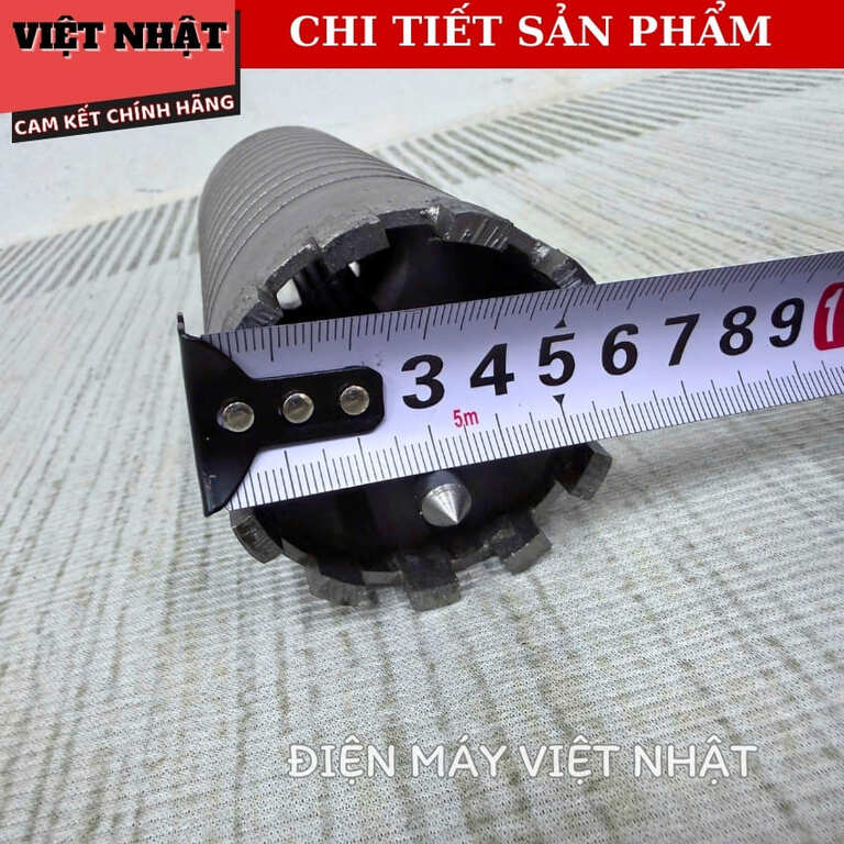 Mũi rút lõi Workfix WF-RL63 kích thước 63x155mm, me kim cương khoan ngọt siêu bền, đầu định tâm giúp khoan chính xác 8 17