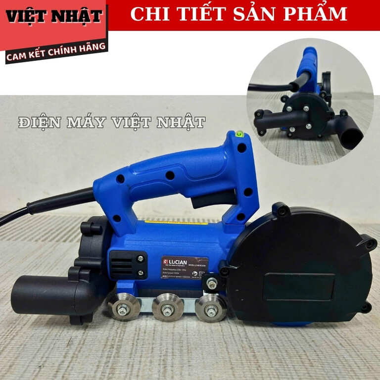Máy ron mạch gạch Lucian MCRG2026 sử dụng lõi đồng, công suất 1200w, tốc độ tải 11.000v/p 8 18