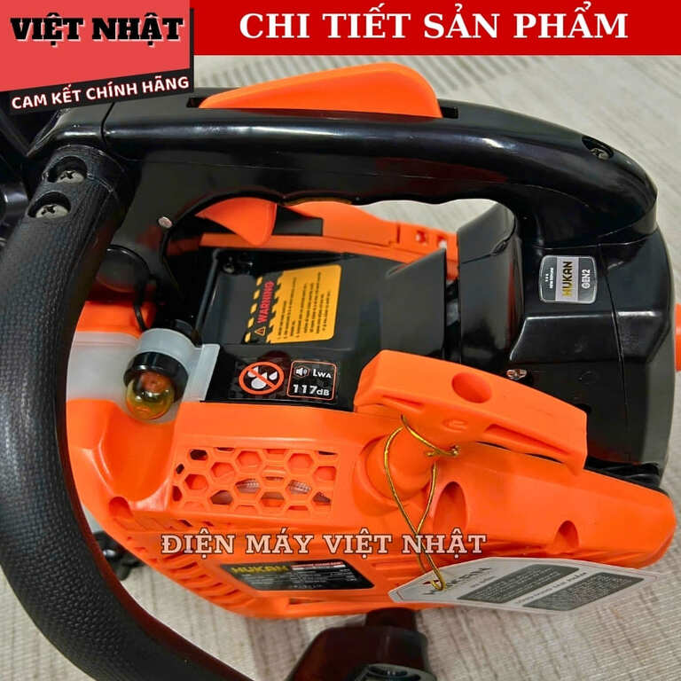 Máy cưa xích xăng Hukan CXX1202 động cơ 2 thì, công suất 1.0Kw, lam xích 12inch, tốc độ tải 11.500v/p 8 19