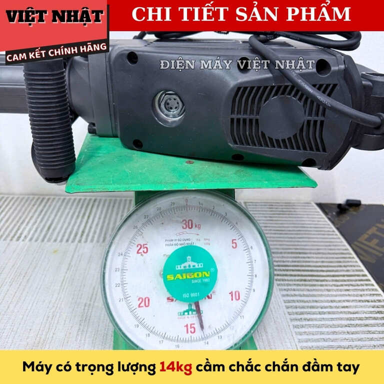 Máy đục phá bê tông Lucian LC-DP9501, công suất 2800w, tốc độ đập 1950BPM, bảo hành 6 tháng tặng 2 mũi đục tự mài 8 21