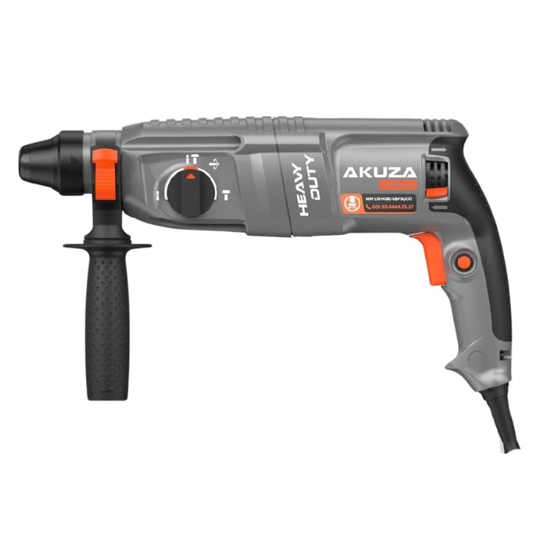 Máy khoan bê tông Akuza 2-2604D 3 chức năng, công suất 800w, lực đập 3J, đường kính mũi 26mm, bảo hành 12 tháng 2 2604D 2