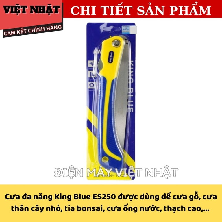 Cưa gấp đa năng Kingblue ES250 sử dụng thép SK5 Nhật Bản dùng cưa gỗ, tỉa bonsai 3 1