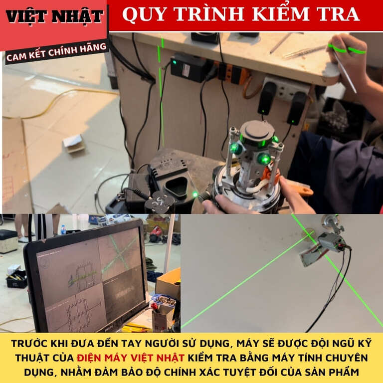 Máy cân bằng laser 5 tia xanh YAMASU 303G2 tia sáng và mảnh- Máy bắn cốt cân mực 5 tia siêu sáng dùng ngoài trời chính hãng giá rẻ 303G2 11
