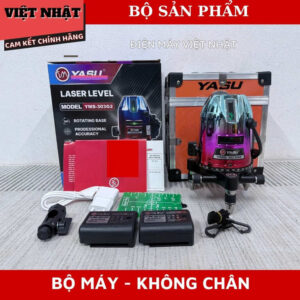 Máy cân bằng laser 5 tia xanh YAMASU 303G2 tia sáng và mảnh- Máy bắn cốt cân mực 5 tia siêu sáng dùng ngoài trời chính hãng giá rẻ 303G2 13
