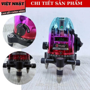 Máy cân bằng laser 5 tia xanh YAMASU 303G2 tia sáng và mảnh- Máy bắn cốt cân mực 5 tia siêu sáng dùng ngoài trời chính hãng giá rẻ 303G2 6
