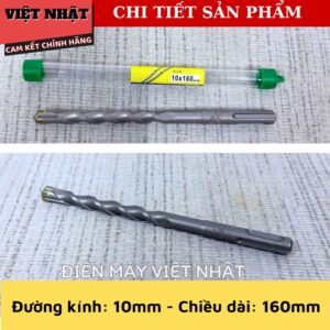 Mũi khoan đa năng chuôi gài 4 cạnh Kingblue KBL4, đủ kích thước 06*160 - 08*160 - 10*160 - 12*160 6 5