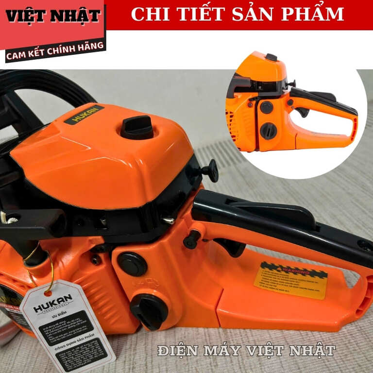 Máy cưa xích xăng Hukan CXX2002 bảo hành 12 tháng, công suất 2.4k.w, lam xích 20inch, tốc dộ tải 11.500v/p CXX2002 7