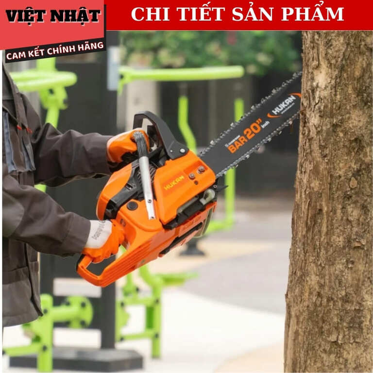 Máy cưa xích xăng Hukan CXX2002 bảo hành 12 tháng, công suất 2.4k.w, lam xích 20inch, tốc dộ tải 11.500v/p CXX2002 8 1