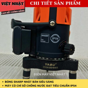 Máy cân bằng laser 5 tia siêu sáng Yamasu DX400 xoay tự động 360 độ, khoá trục 2 bên bảo hành 12 tháng DX400 7