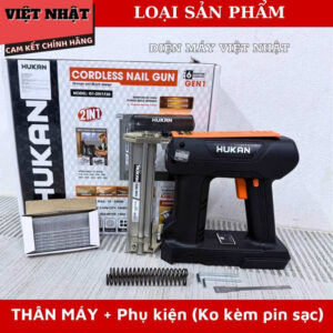 Máy bắn đinh Hukan G1-2IN1F30 điện áp 21V, bảo hành 6 tháng, đường kính 1mm-1.25m, áp suất lên đinh 0.8MPA G1 2IN1F30 9