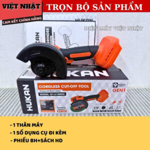 Máy cắt đa năng mini Hukan G1-A100MN tốc độ tải 18.000v/p, đường kính 100mm, động cơ không chổi than, bảo hành 9 tháng G1 A100MN 3
