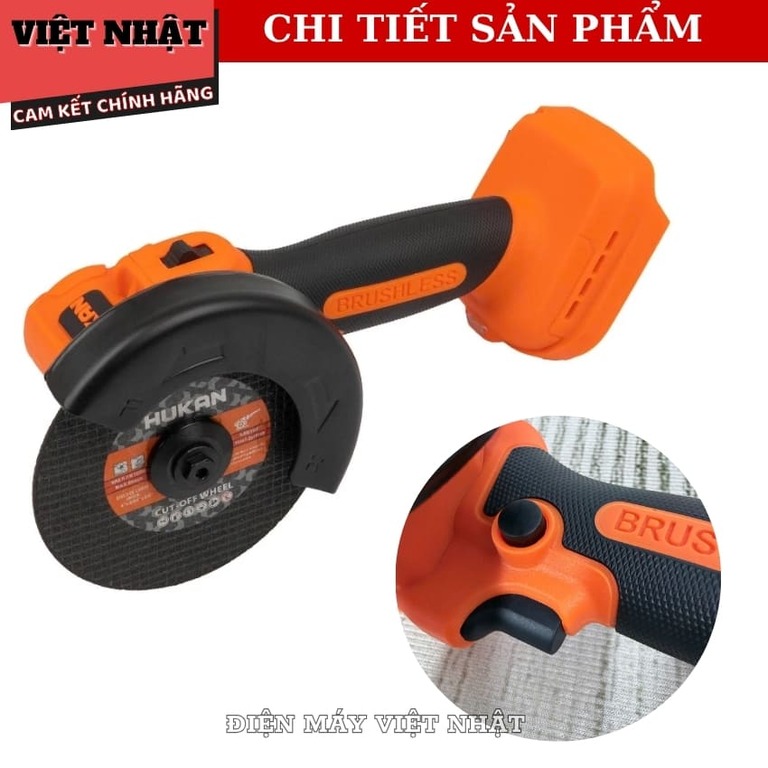 Máy cắt đa năng mini Hukan G1-A100MN tốc độ tải 18.000v/p, đường kính 100mm, động cơ không chổi than, bảo hành 9 tháng G1 A100MN 5