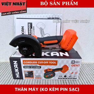 Máy cắt đa năng mini Hukan G1-A100MN tốc độ tải 18.000v/p, đường kính 100mm, động cơ không chổi than, bảo hành 9 tháng G1 A100MN 9