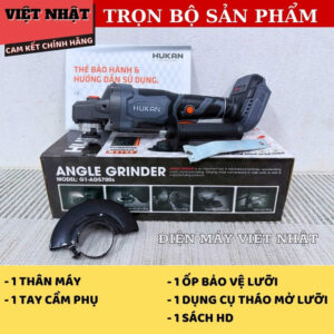 Máy mài Hukan G1-AG5700S chống khởi động lại, động cơ không chổi than, tốc độ tải 6700v/p, đường kính 100mm, bảo hành 6 tháng G1 AG5700S 3