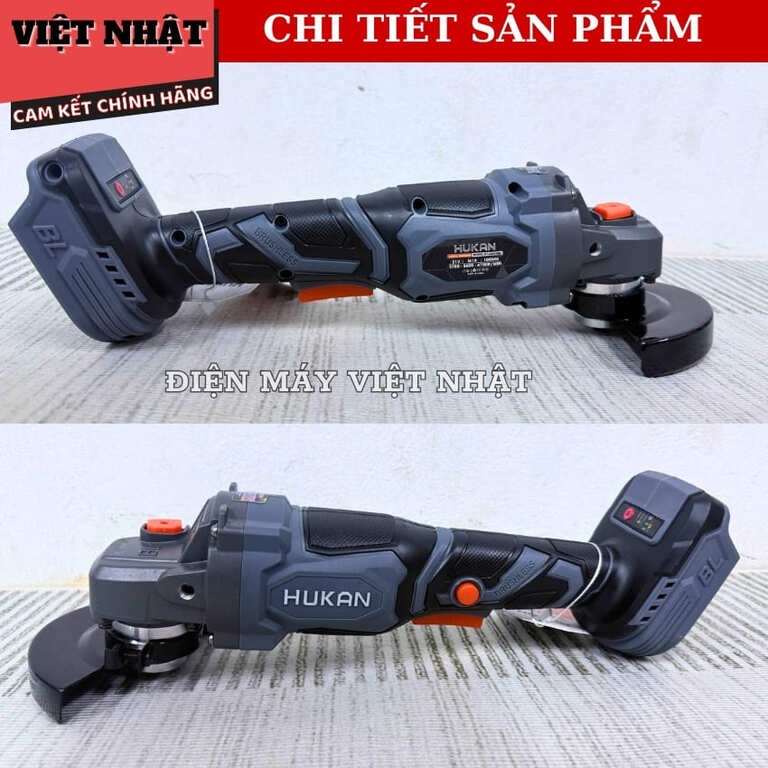 Máy mài Hukan G1-AG5700S chống khởi động lại, động cơ không chổi than, tốc độ tải 6700v/p, đường kính 100mm, bảo hành 6 tháng G1 AG5700S 5