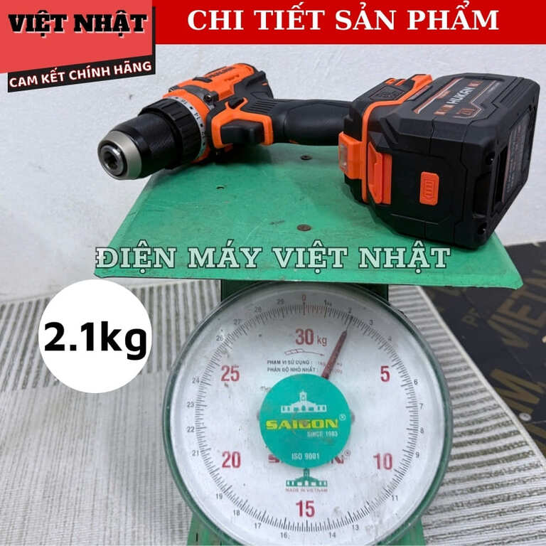 Máy khoan Hukan G1-M88PRO động cơ không chổi than, lực siết 90N.M, tốc độ 1800v/p, đầu kẹp 13mm G1 M88PRO 8