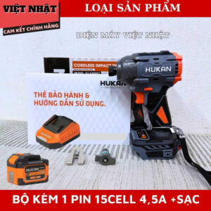 Máy chuyên vít Hukan G1-S300FC 3 cấp chỉnh tốc, lực siết 330N.m, tốc độ tải 4500v/p, đầu 1/4inch- tặng kèm đầu bulong 2in1 G1 S300FC 10