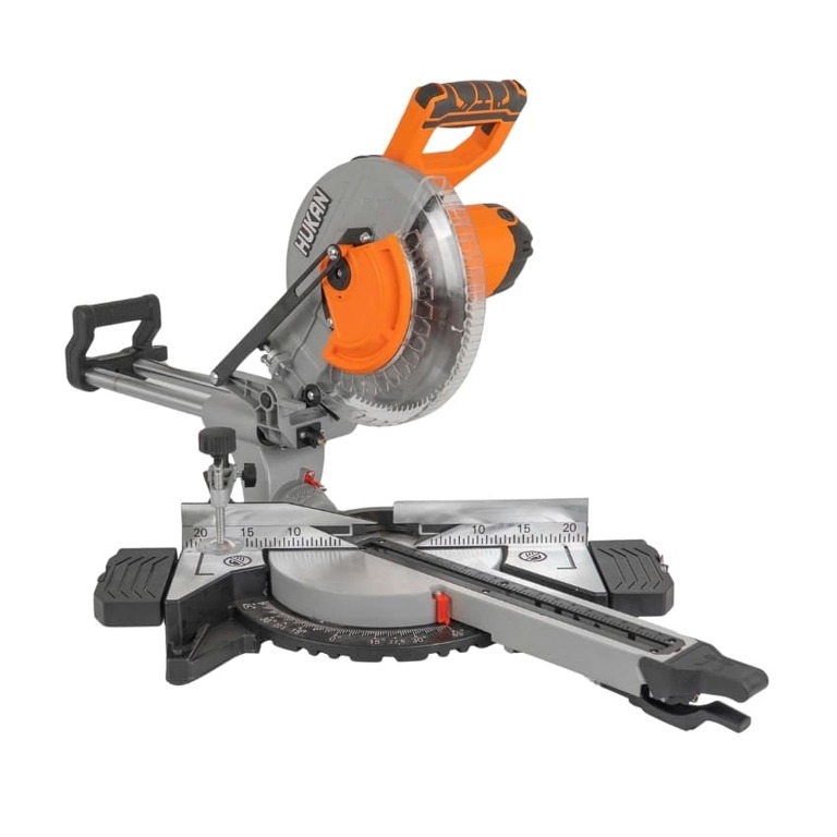 Máy cắt nhôm trượt Hukan G2-CNT 5255, công suất 2100w, tốc độ không tải 4680V/p, phạm vi nghiêng thân 45*, đường kính lưỡi 255mm, dây điện dài 5m, bảo hành 8 tháng. G2 CNT5255 2