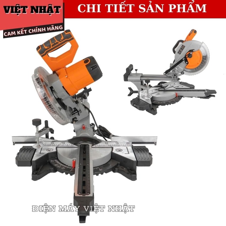 Máy cắt nhôm trượt Hukan G2-CNT 5255, công suất 2100w, tốc độ không tải 4680V/p, phạm vi nghiêng thân 45*, đường kính lưỡi 255mm, dây điện dài 5m, bảo hành 8 tháng. G2 CNT5255 6