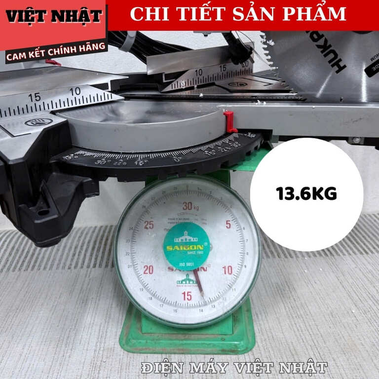 Máy cắt nhôm trượt Hukan G2-CNT 5255, công suất 2100w, tốc độ không tải 4680V/p, phạm vi nghiêng thân 45*, đường kính lưỡi 255mm, dây điện dài 5m, bảo hành 8 tháng. G2 CNT5255 9