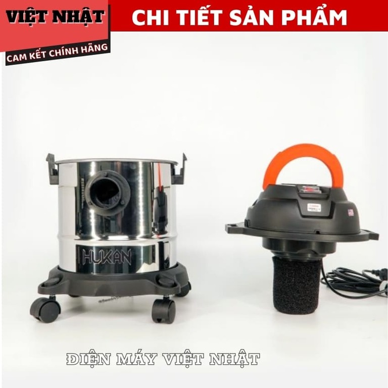 Máy hút – thổi bụi dùng điện Hukan 12 lít G2-HB12L, Dung tích: 12L, Lực hút: 16Kpa, Công suất: 1200W, Chất liệu bình chứa: Nhựa PP, Dây điện dài 8m G2 HB12L 5