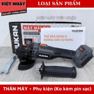 Máy mài góc Hukan G2-MCP100F bảo hành 6 tháng, tốc độ tải 9500v/p, đường kính 100mm, động cơ không chổi than G2 MC0100F 10