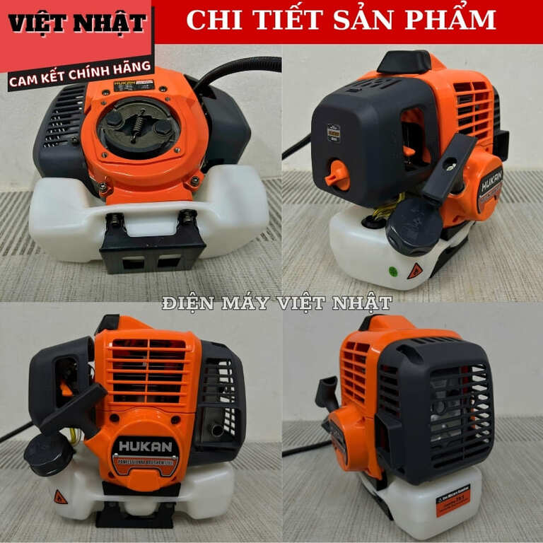 Máy cắt cỏ cầm tay chạy xăng Hukan G2-MCC543,Công suất tối đa, 1700W Dung tích xi lanh, 52cc Tốc độ không tải, 9500 vòng/phút Dung tích bình xăng, 1.2L Chiều dài trục, 1650mm, Đường kính lưỡi cắt 255mm G2 MCC543 6