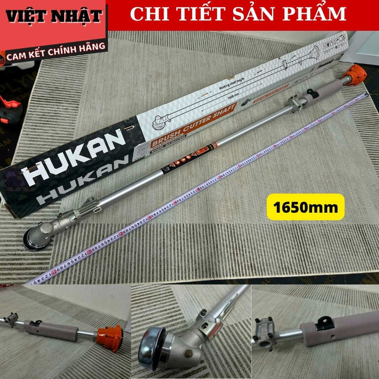 Máy cắt cỏ cầm tay chạy xăng Hukan G2-MCC543,Công suất tối đa, 1700W Dung tích xi lanh, 52cc Tốc độ không tải, 9500 vòng/phút Dung tích bình xăng, 1.2L Chiều dài trục, 1650mm, Đường kính lưỡi cắt 255mm G2 MCC543 7