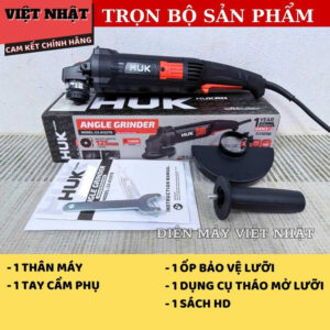 Máy mài tay dài Hukan G3-A125TD, công suất 1200v/p, tốc độ tải 10.000v/p, đường kính 125mm, 6 cấp chỉnh tốc G3 A125TD 3